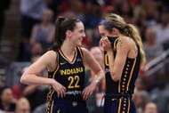 Lexie Hull and Caitlin Clark in action for the Indiana Fever - Source: Getty